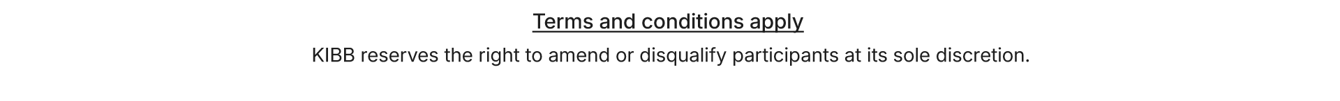 Terms & Condition