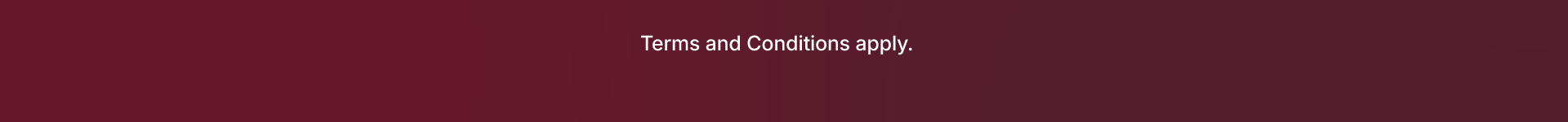 Terms & Conditions